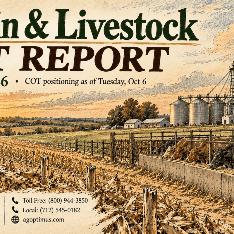 Corn managed money net long falling from 426,842 to 317,359 contracts in the three weeks before the October 2026 WASDE
