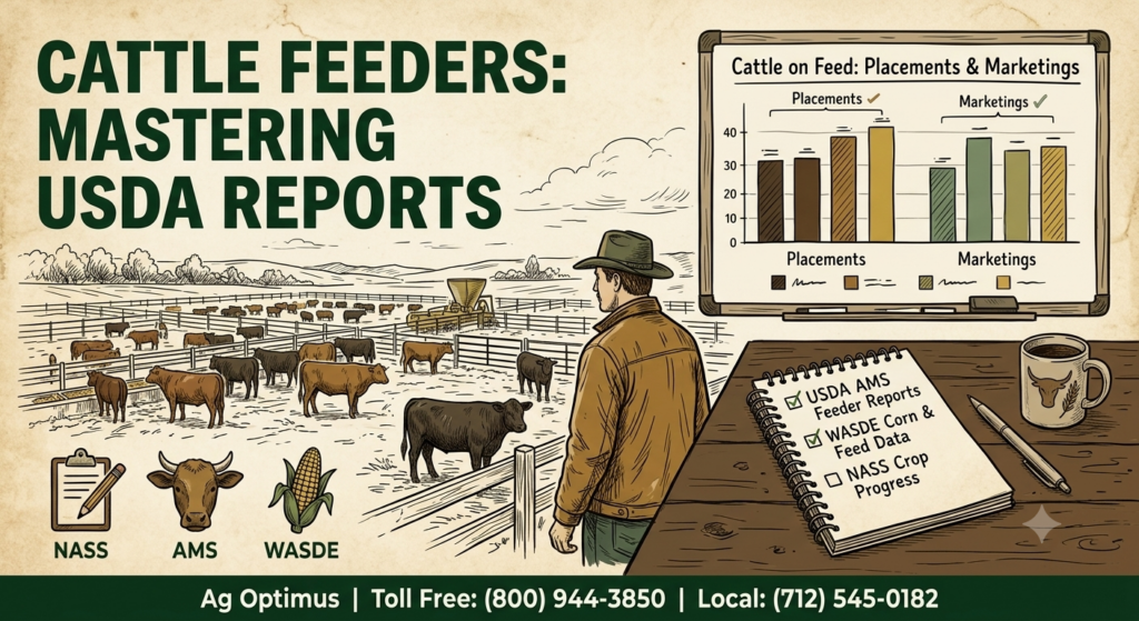 Cattle feeder market reports: routine table showing what to watch and what to do for feeding margins