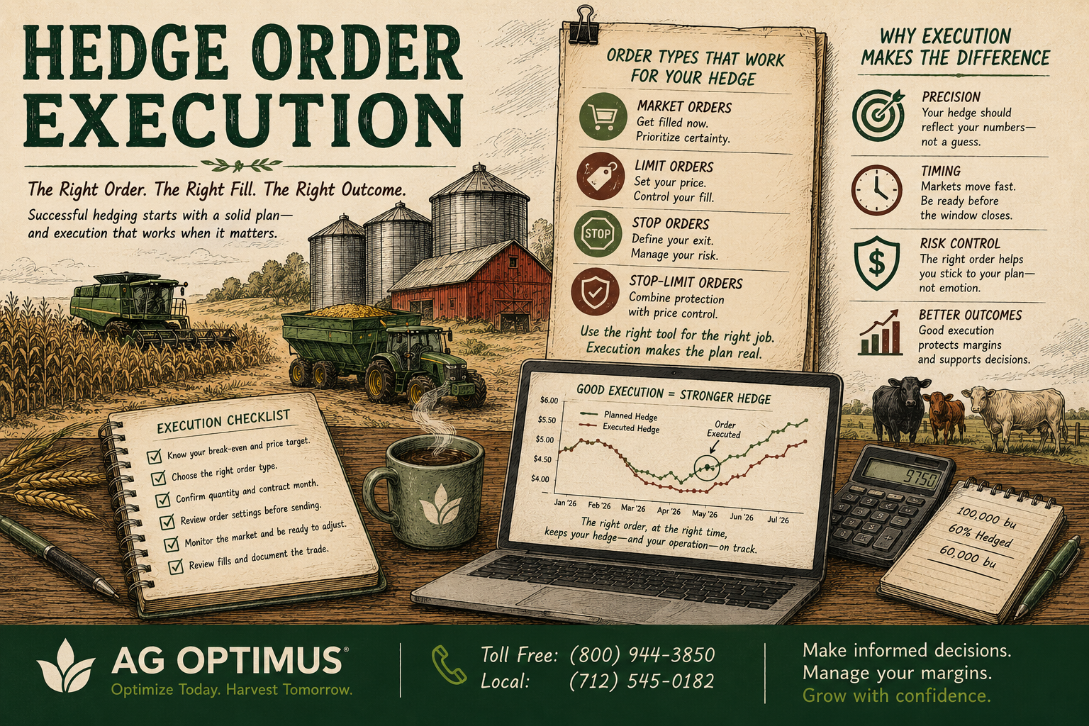 Hedge order execution: sell orders queued at one price showing why a limit order may not fill