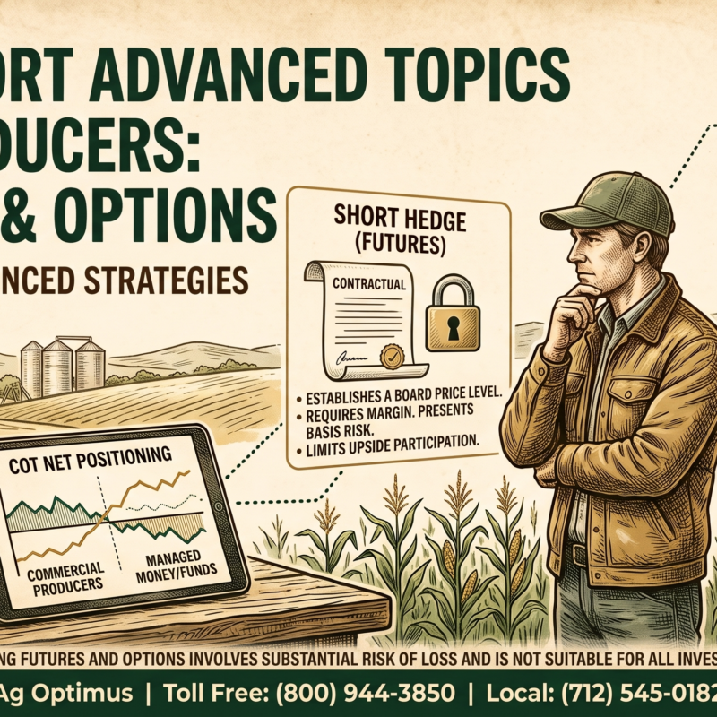COT report futures and options: matrix showing which of the four agriculture downloads to use
