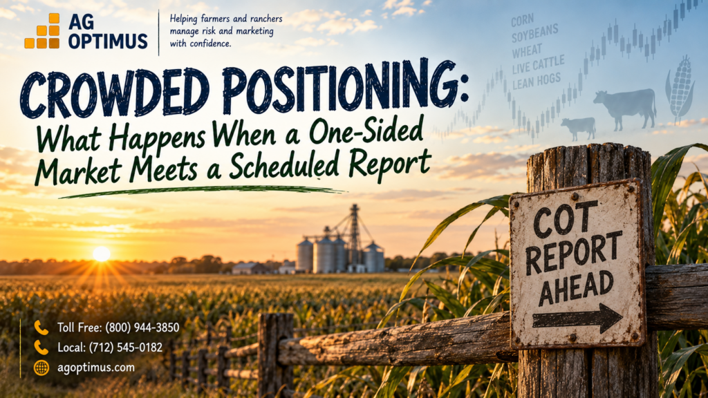 Crowded Positioning: What Happens When a One-Sided Market Meets a Scheduled Report
