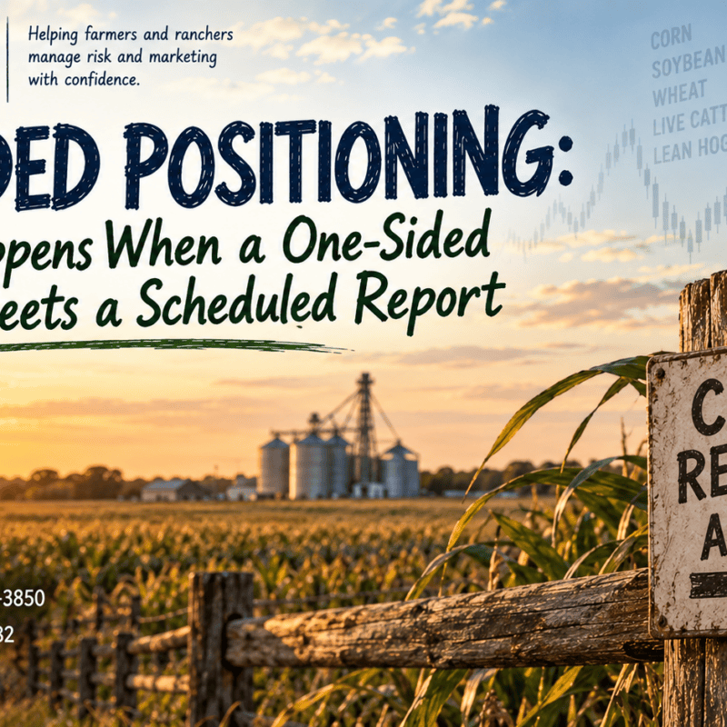 Crowded Positioning: What Happens When a One-Sided Market Meets a Scheduled Report